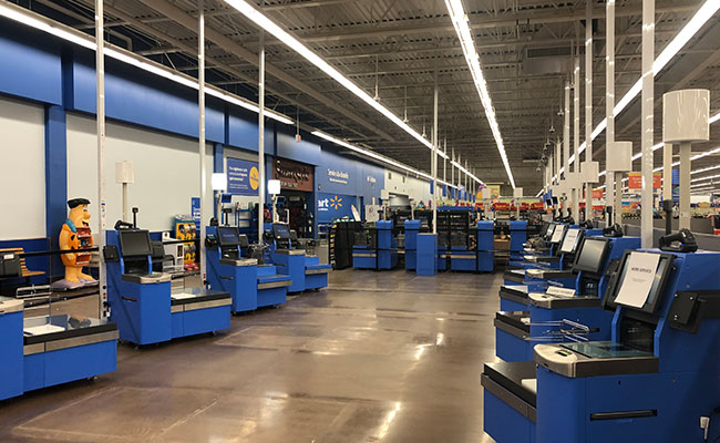 Rénovation électrique d'un Walmart par SCE Électrique